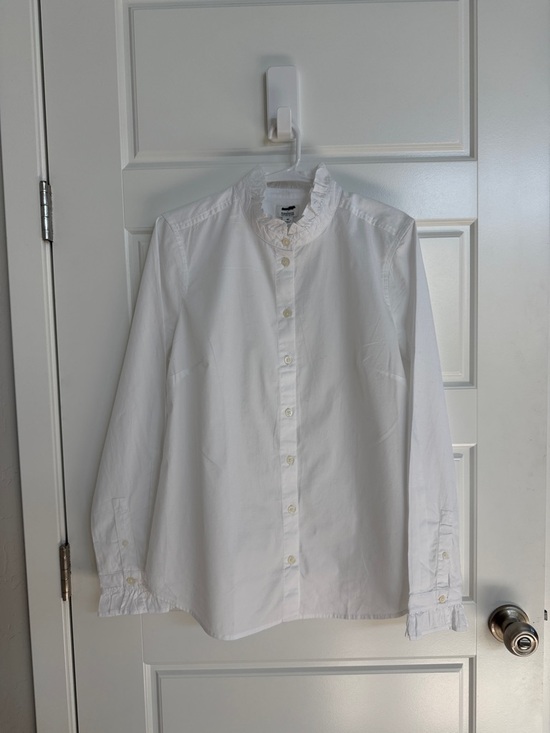 J. Crew Tops - J.Crew NWT Ruffle Button Up Blouse